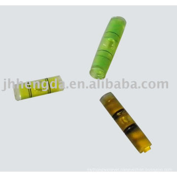 Cylinder acrylic spirit level vial